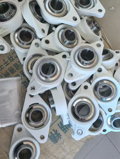 High Quality UCFL/UCP/UCT Pillow Block with Stainless Steel & White Plastic Bearings: corrosion-resistant, low-noise, ideal for food, medical & humid environments. industrial bearing