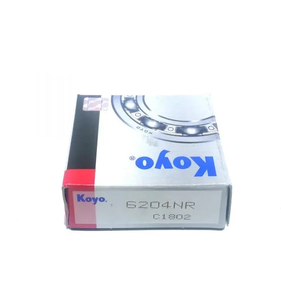 Koyo 6204 Bearing 20x47x14mm deep groove ball bearing offers high precision, durability and smooth rotation for industrial, automotive and machinery applications. industrial bearing