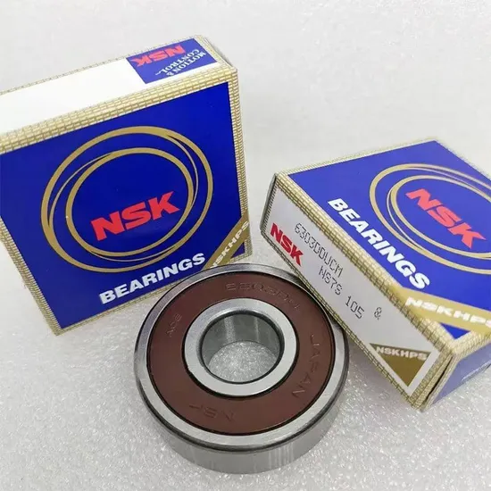 NSK 6200-6305 deep groove ball bearings for motorcycles offer high precision, durability and smooth rotation under heavy loads and high speeds. industrial bearing